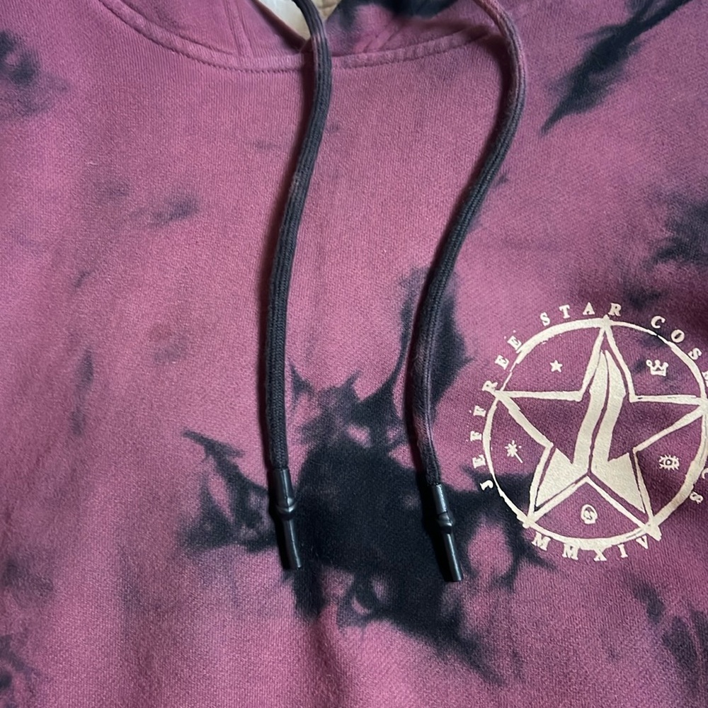 EUC Jeffree Star Cosmetics tie dye hoodie 🖤🖤🖤